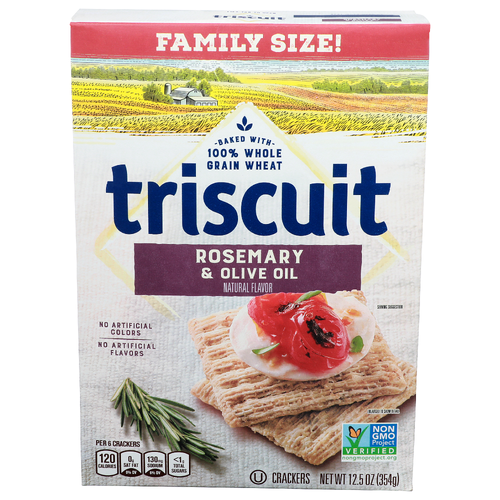 Triscuit Rosemary & Olive Oil Family Size! Crackers - 12.5 Ounce