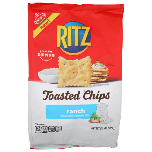 Nabisco Ritz Ranch Toasted Chips - 8.1 Ounce