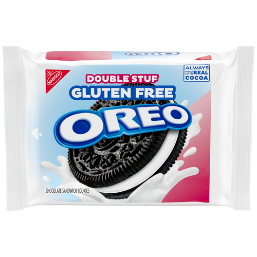 Oreo Double Stuf Chocolate Double Stuf Gluten Free Sandwich Cookies, Packs - 12.47 Ounce Image 1 of 3