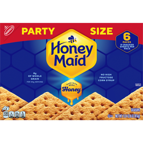 HONEY MAID Original Graham Crackers, Lunch Snacks, Party Size - 28.8 Ounce