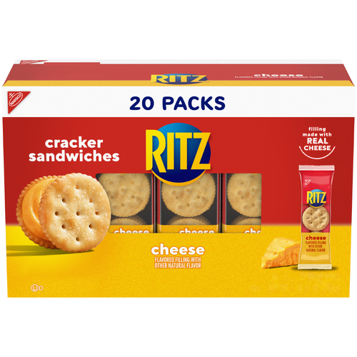 Ritz Cheese Sandwich Crackers Lunch Snacks - 27 Ounce