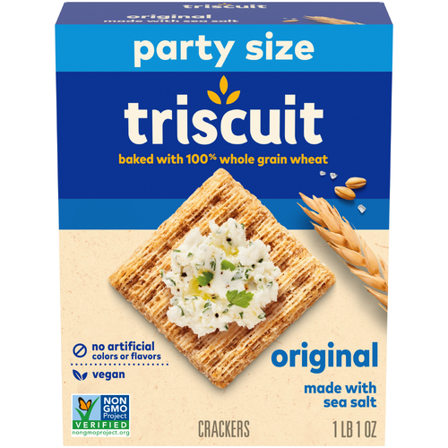 Triscuit Party Size Original Whole Grain Wheat Crackers - 17 Ounce Image 1 of 2