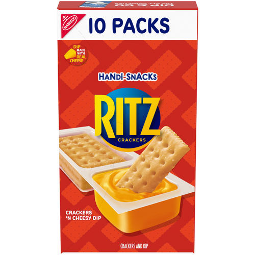 Ritz HANDI-SNACKS Crackers 'n Cheesy Dip Snack Packs - 9.5 Ounce Image 1 of 2