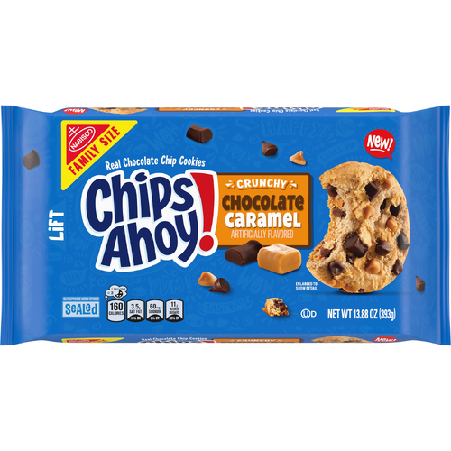 CHIPS AHOY! Chocolate Caramel Crunchy Chip Cookies - 13.88 Ounce
