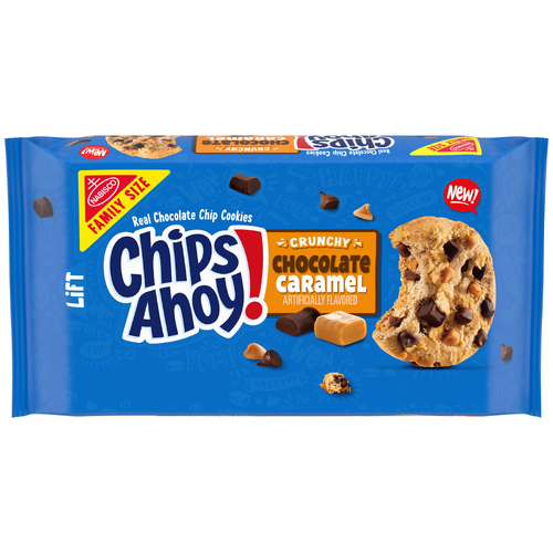 Chips AHOY! Family Size Chunky Chocolate Caramel Chip Cookies - 13.88 Ounce Image 1 of 3