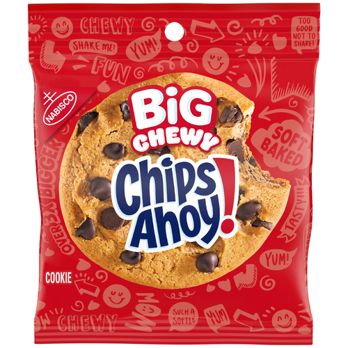 Chips AHOY! Chewy Original Big Chewy Chocolate Chip Cookies, 1 Cookie Per Pack - 21.12 Ounce Image 1 of 3