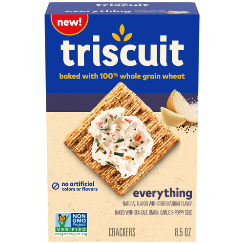 Triscuit Everything Whole Grain Wheat Crackers - 8.5 Ounce