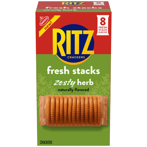 Ritz Zesty Herb Fresh Stacks Crackers Travel Snacks - 11.8 Ounce Image 1 of 3