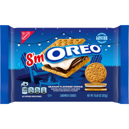 OREO Chocolate Marshmallow S'moreo Sandwich Cookies, Limited Edition - 10.68 Ounce