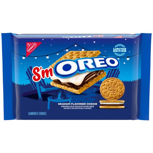 Oreo Oreo Chocolate Marshmallow S'moreo Sandwich Cookies, Limited Edition - 10.68 Ounce Image 1 of 3