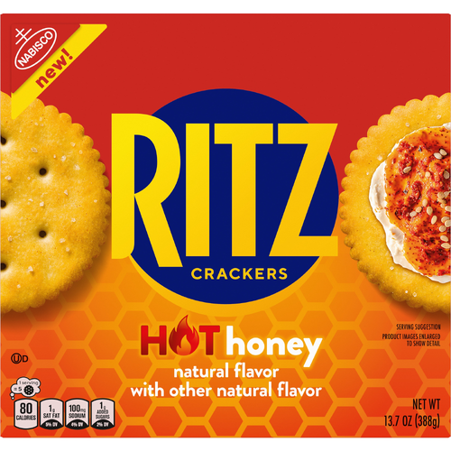 Ritz Ritz Hot Honey Crackers, Snacks For Kids And Adults, Lunch Snacks - 13.7 Ounce