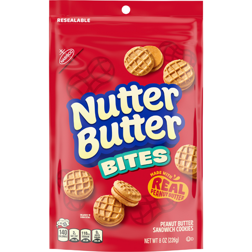 NUTTER BUTTER Peanut Bites Sandwich Cookies - 8 Ounce