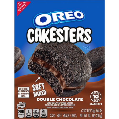 OREO Cakesters Chocolate Double Soft Snack Cakes - 10.1 Ounce