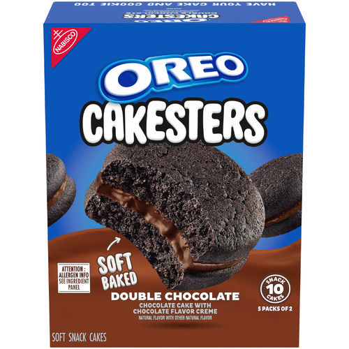 Oreo Cakesters Chocolate Cakesters Double Soft Snack Cakes, 5 Packs - 10.1 Ounce Image 1 of 3