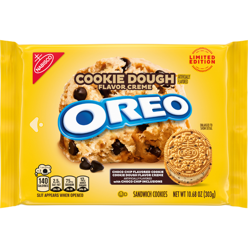 Oreo Cookie Dough Creme Sandwich Cookies Limited Edition - 10.68 Ounce