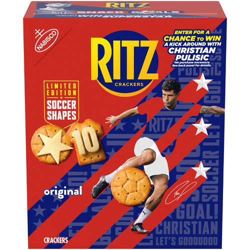 Ritz Soccer Shapes Crackers Party Snacks For Kids & Adults Limited Edition - 12.29 Ounce Image 1 of 4
