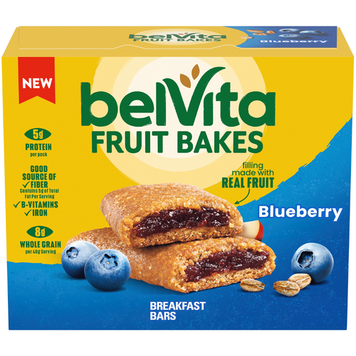 belVita FRUIT BAKES Blueberry Soft Baked Breakfast Bars - 7.05 Ounce