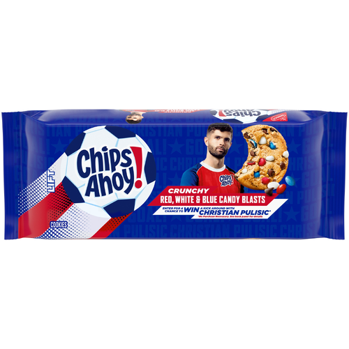 Chips AHOY! Red White Blue Candy Blasts Fudgy Chocolate Chip Cookies Limited - 9.5 Ounce Image 1 of 3