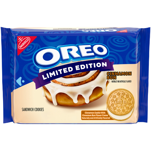 Oreo Cinnamon Bun Sandwich Cookies, Limited Edition - 10.68 Ounce
