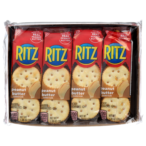 Nabisco Ritz Peanut Butter Cracker Sandwiches - 1.38 Ounce - 8 Count