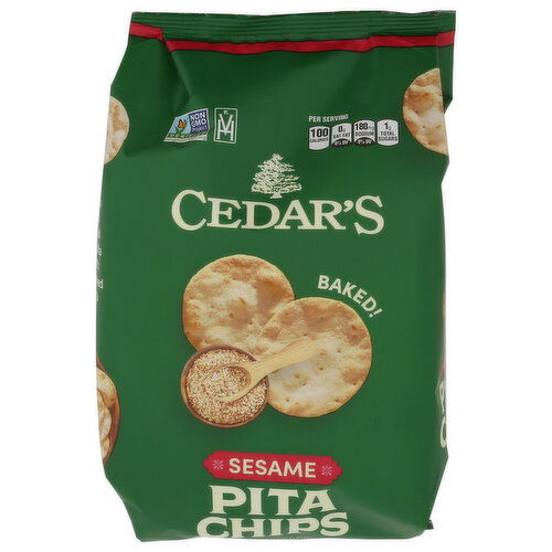 CEDARS Sesame Pita Chips - 6 Ounce