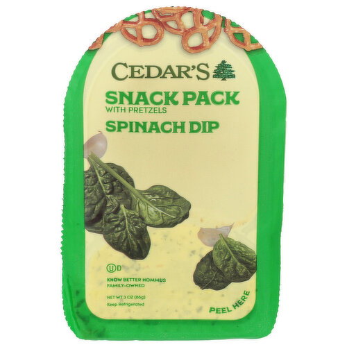 CEDAR's Spinach Dip Cedars With Pretzels - 3 Ounce