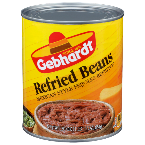 Gebhardt Mexican Style Refried Beans - 30 Ounce