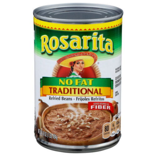 Rosarita Traditional Refried Beans - 16 Ounce