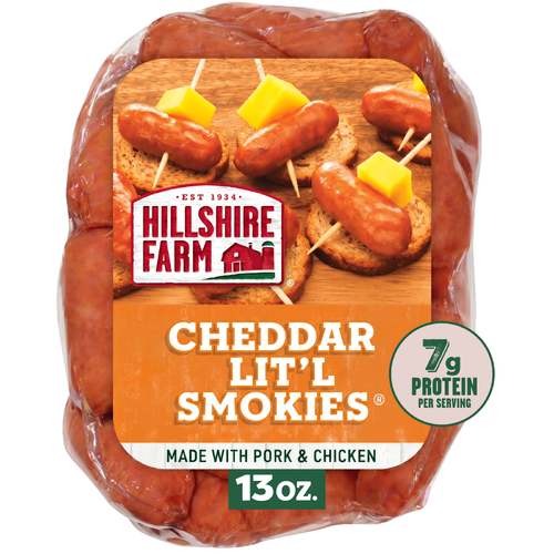 Hillshire Farm Cheddar Lit'l Smokies Smoked Sausage - 13 Ounce Image 1 of 3