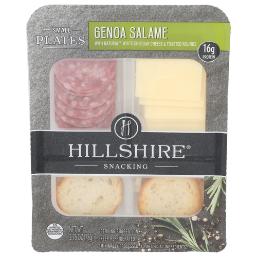 Hillshire Snacking Genoa Salame Small Plates - 2.76 Ounce