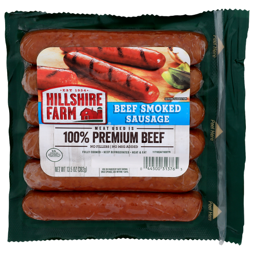 Hillshire Farm Beef Smoked Sausage - 13.5 Ounce Image 1 of 4