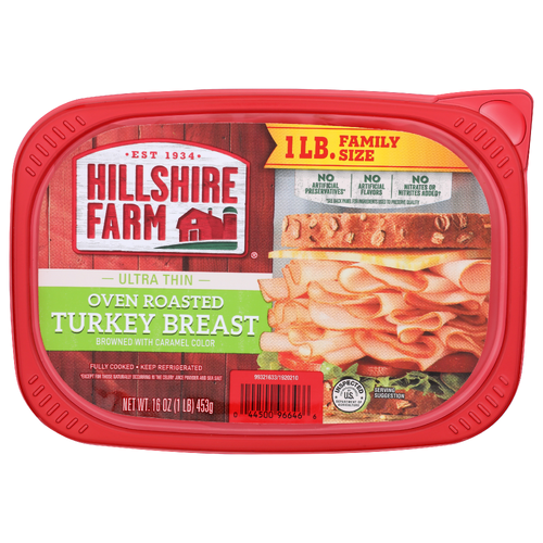 Hillshire Farm Ultra Thin Oven Roasted Turkey Breast - 16 Ounce