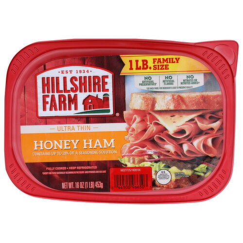 Hillshire Farm Ultra Thin Sliced Honey Ham Sandwich Meat - 16 Ounce