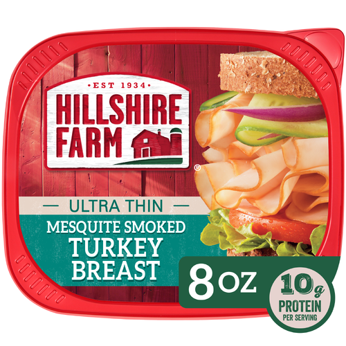 Hillshire Farm Ultra Thin Sliced Mesquite Smoked Turkey Breast Sandwich Meat - 8 Ounce Image 1 of 4