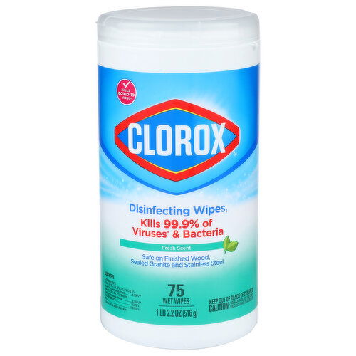 Clorox Fresh Scent Disinfecting Wipes - 0.243 Ounce - 75 Count