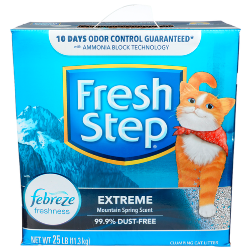 Fresh Step Extreme Mountain Spring Scent Clumping Cat Liter - 25 Pound