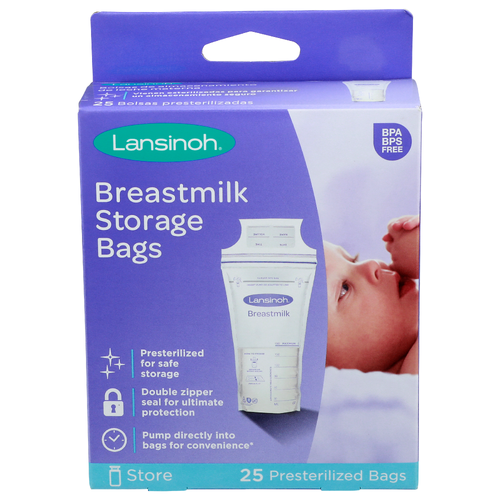 Lansinoh Store Breastmilk Storage Bags - 25 Count