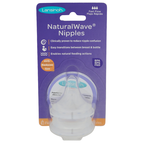 Lansinoh Naturalwave Nipples - 2 Count