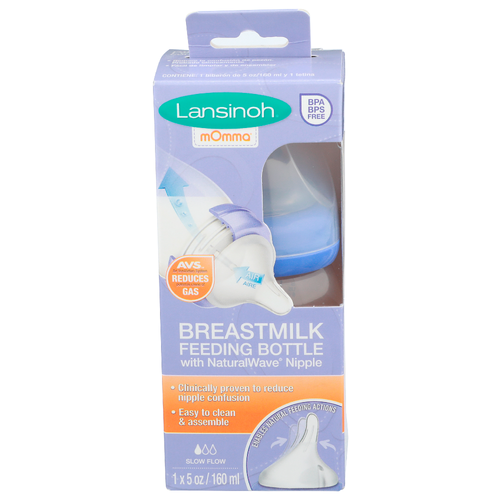 Lansinoh Momma Breastmilk Feeding Bottle - 5 Ounce