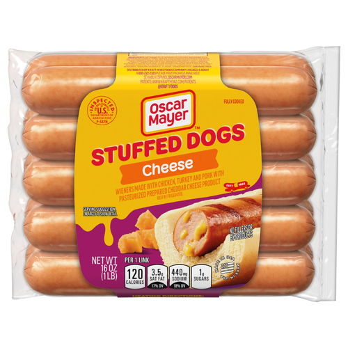 Oscar Mayer Stuffed Cheese Hot Dogs, Pack - 10 Count