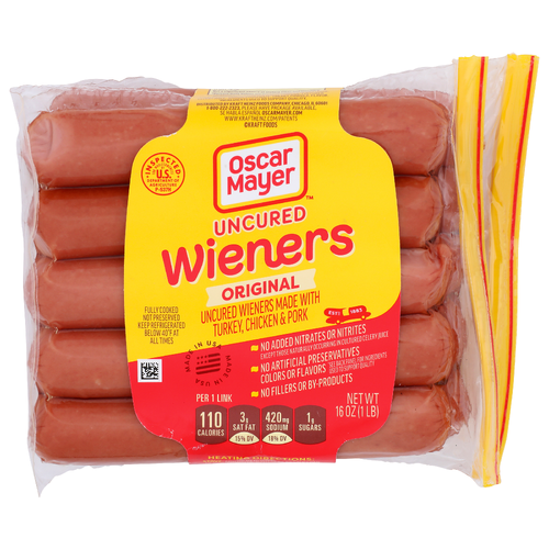 Oscar Mayer Original Uncured Wieners - 16 Ounce