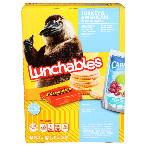 Lunchables Turkey & American Cracker Stacker Lunch Combinations - 2.9 Ounce