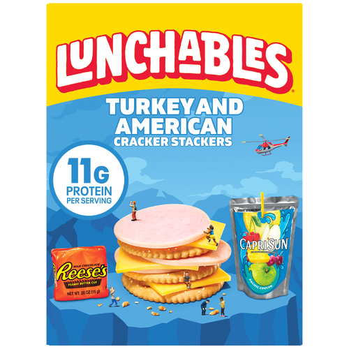 Lunchables Turkey & American Cracker Stacker Lunch Combinations - 2.9 Ounce Image 1 of 5