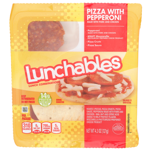 Lunchables Pizza With Pepperoni - 4.3 Ounce
