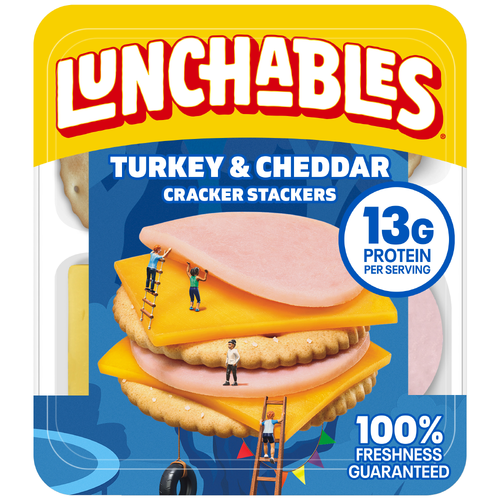 Lunchables Turkey & Cheddar With Crackers Lunch Combinations - 3.2 Ounce Image 1 of 5