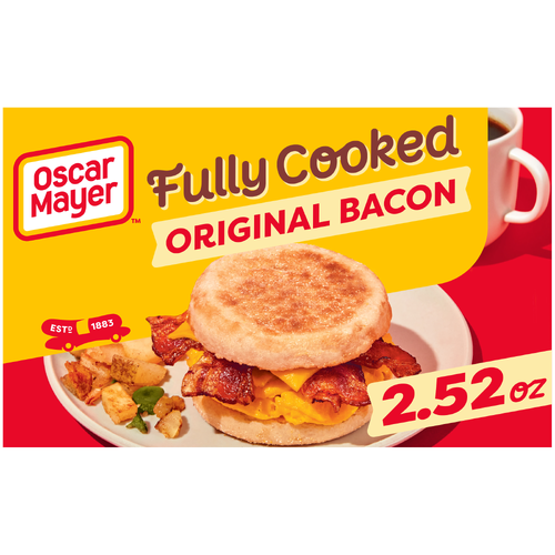 Oscar Mayer Fully Cooked Original Bacon - 2.52 Ounce Image 1 of 5
