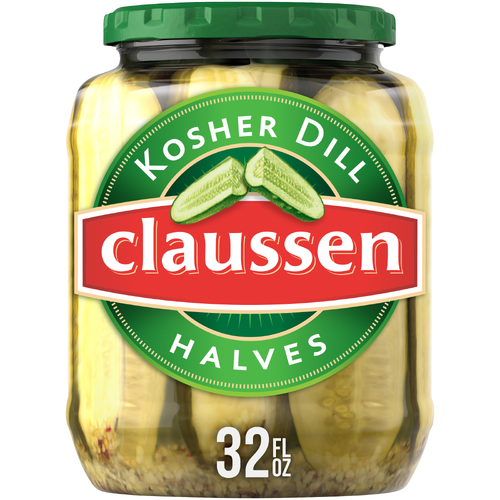 Claussen Halves Kosher Dill - 32 Fluid Ounce Image 1 of 5