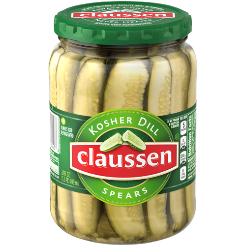 Claussen Kosher Dill Pickle Spears, Jar - 24 Fluid Ounce
