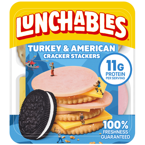 Lunchables Lunch Combinations Turkey & American Cracker Stackers - 3.4 Ounce Image 1 of 6