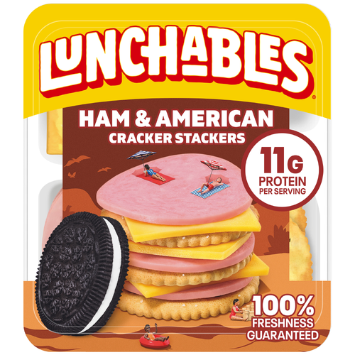 Lunchables Ham & American Cracker Stackers Lunch Combinations - 3.4 Ounce Image 1 of 6